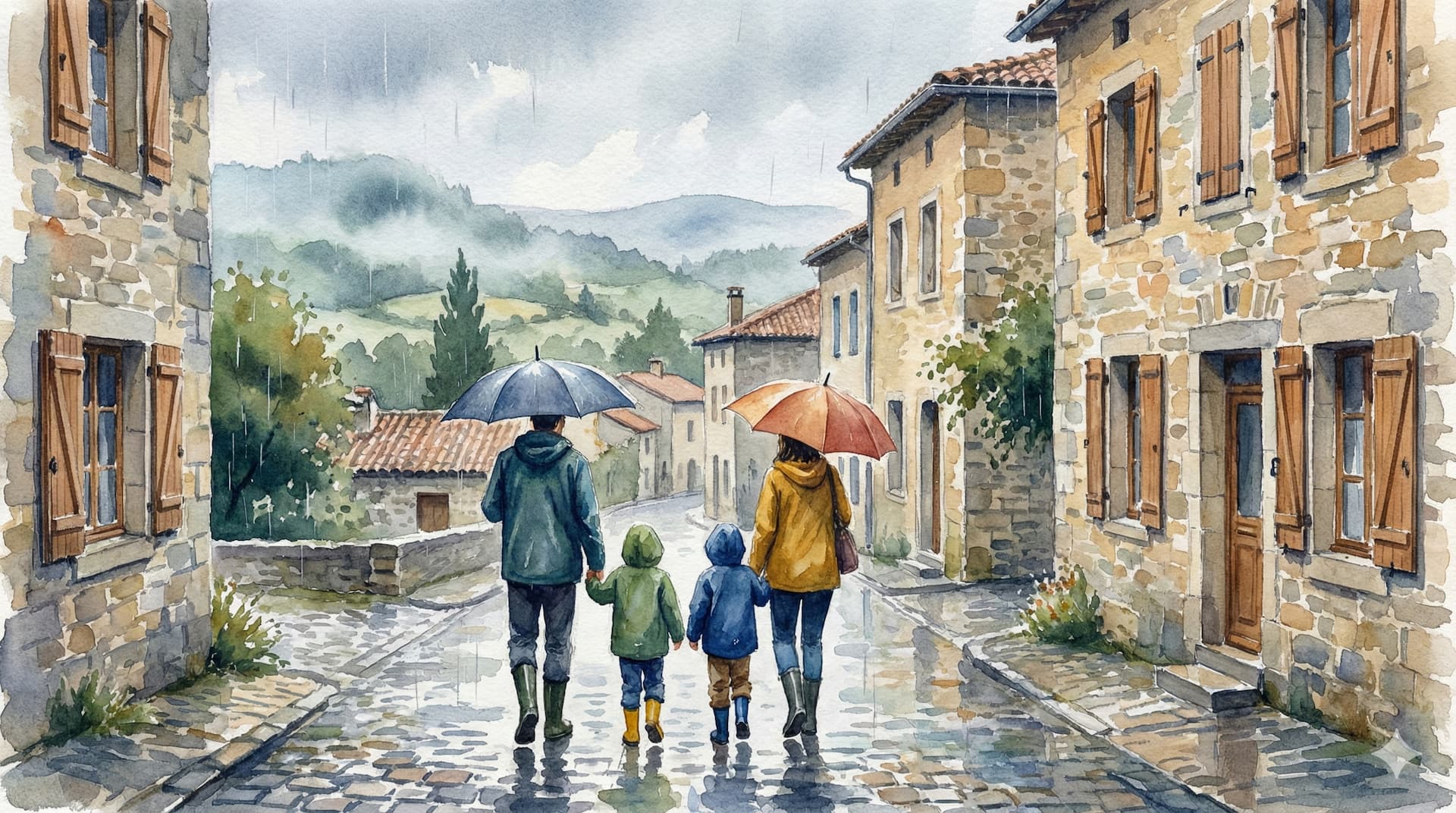 Ardèche sous la pluie